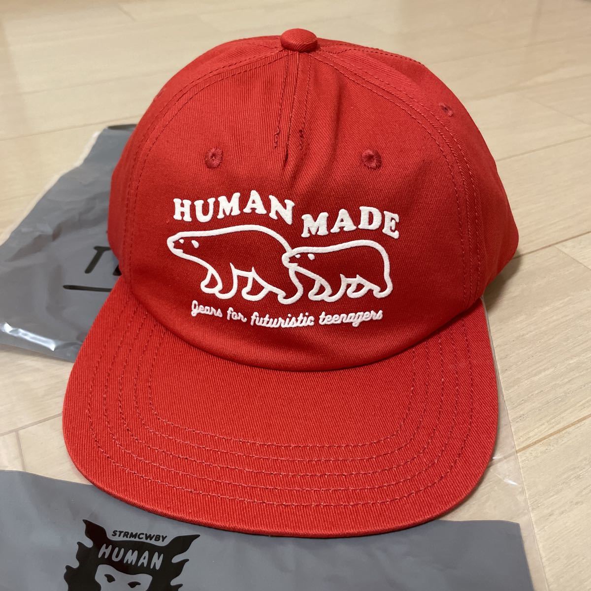 ヒューマンメイド　HUMAN MADE 5PANEL CAP シロクマキャップ　新品_画像1