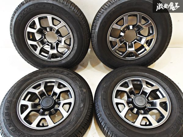 新車外し!!●スズキ 純正 JB74W ジムニー シエラ 15インチ 5.5J +5 PCD139.7 5穴 BS DUELER 195/80R15 2020年製 バリ山 タイヤ付きの画像2