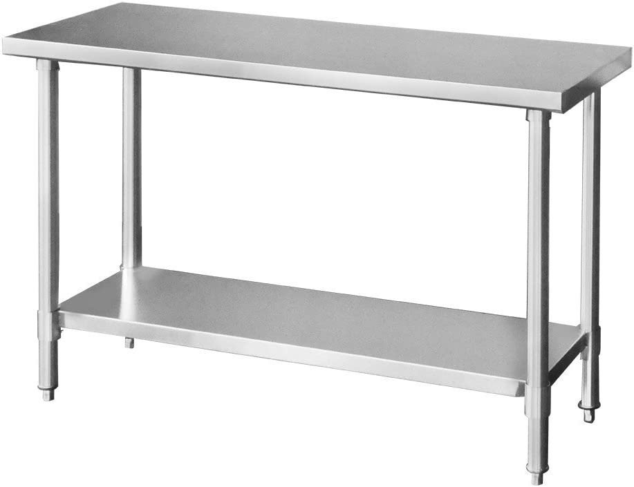 送料D】221104001 業務用 ステンレス 作業台 1200×450×800 板厚1.2mm