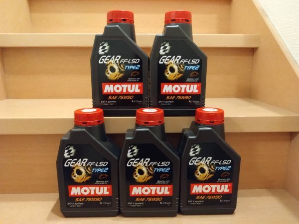 MOTUL モチュール GEAR FF-LSD TYPE 2 75W90 1L 5缶 5本 ギア エフエフ エルエスディ タイプ２ 正規品_画像1