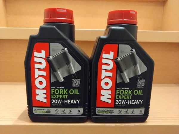 MOTUL モチュール FORK OIL EXPERT HEAVY 20W 1L 2缶 2本 正規品 フォークオイル エキスパート ヘビー 105928の画像1