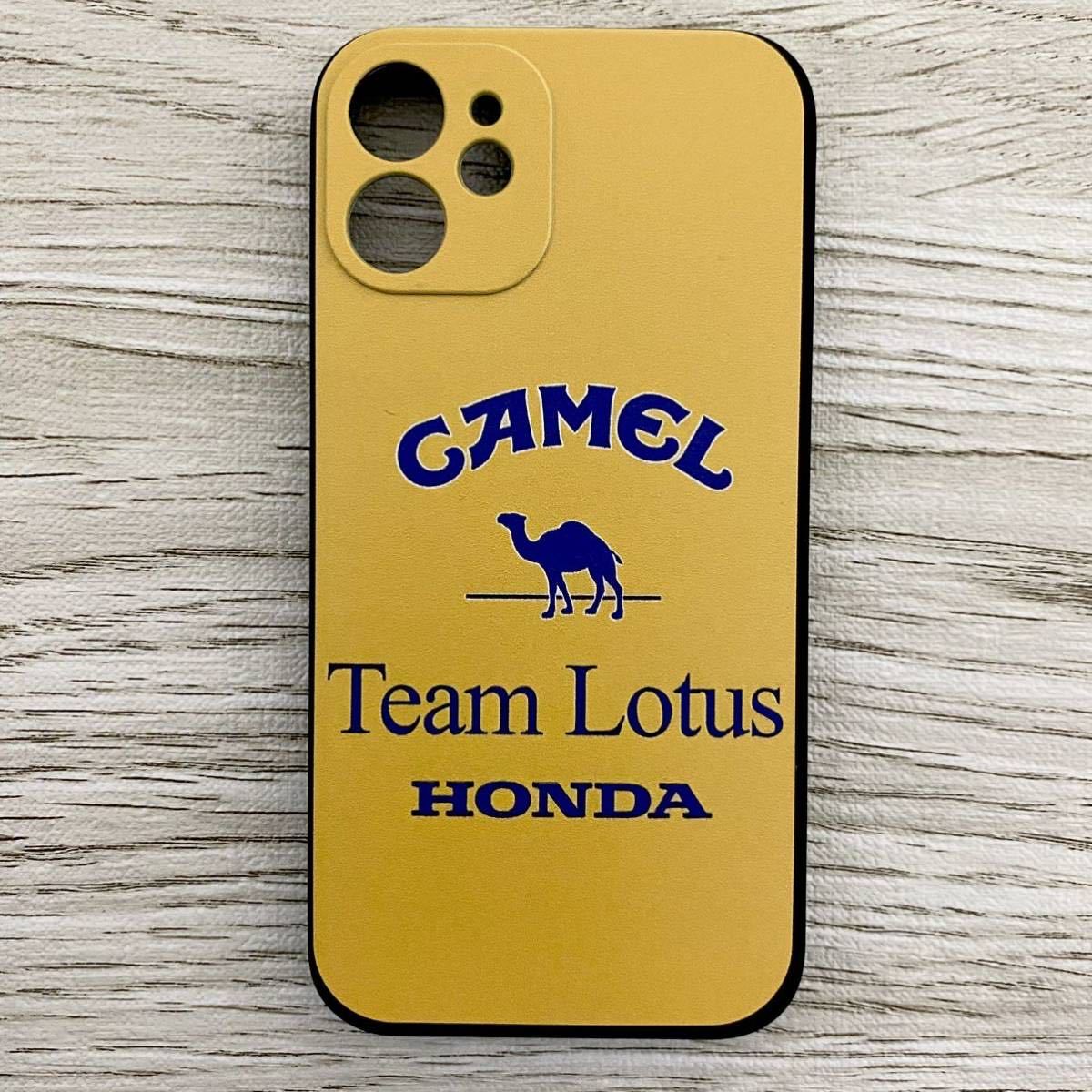 Camel Lotus Honda iPhone 12 mini case F1 i-ll ton * Senna smartphone 