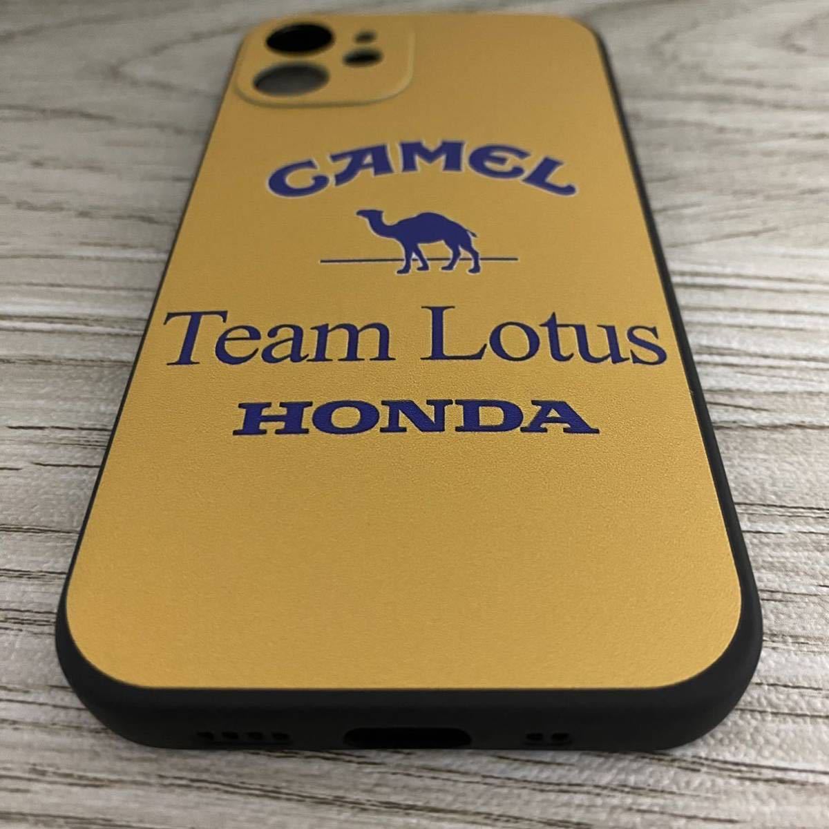  Camel Lotus Honda iPhone 12 mini case F1 i-ll ton * Senna smartphone 