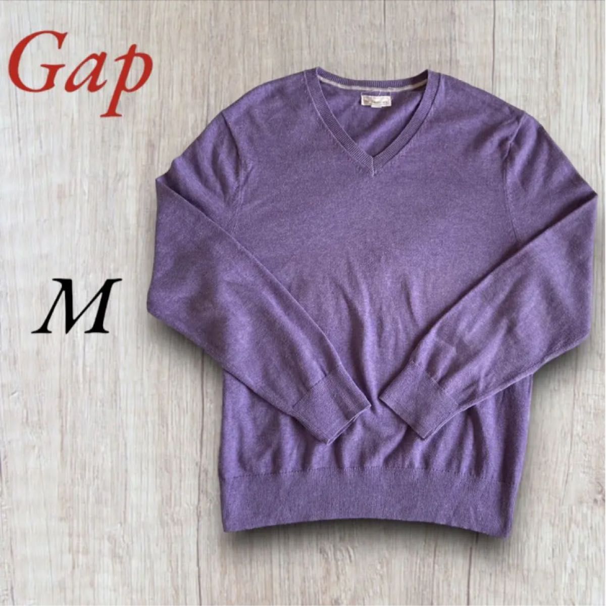 レディース ニット Vネック パープル ギャップ GAP Gap Vネックニット