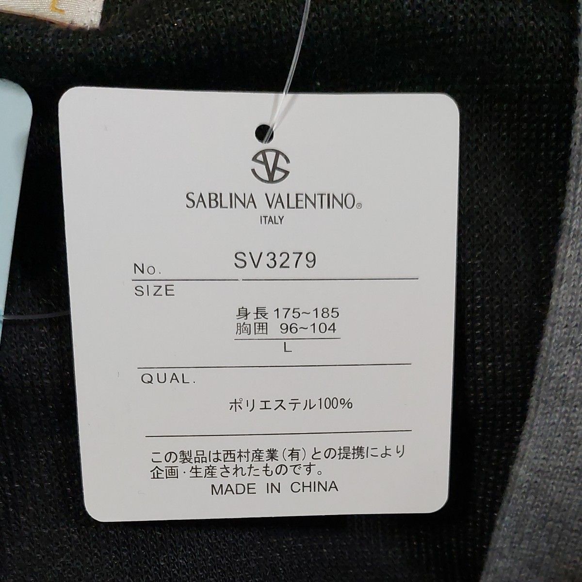 SABLINA VALENTINO メンズ 長袖 Vネックカーディガン (サイズL) 1001