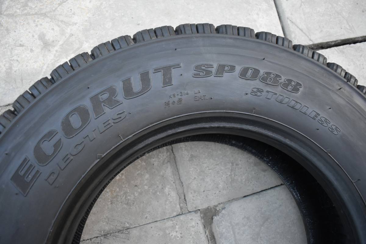 送料無料 245-70R19.5 DUNLOP ECORUT SP088 2022 年製 6本 セット残り溝 15mm~16mm_画像9