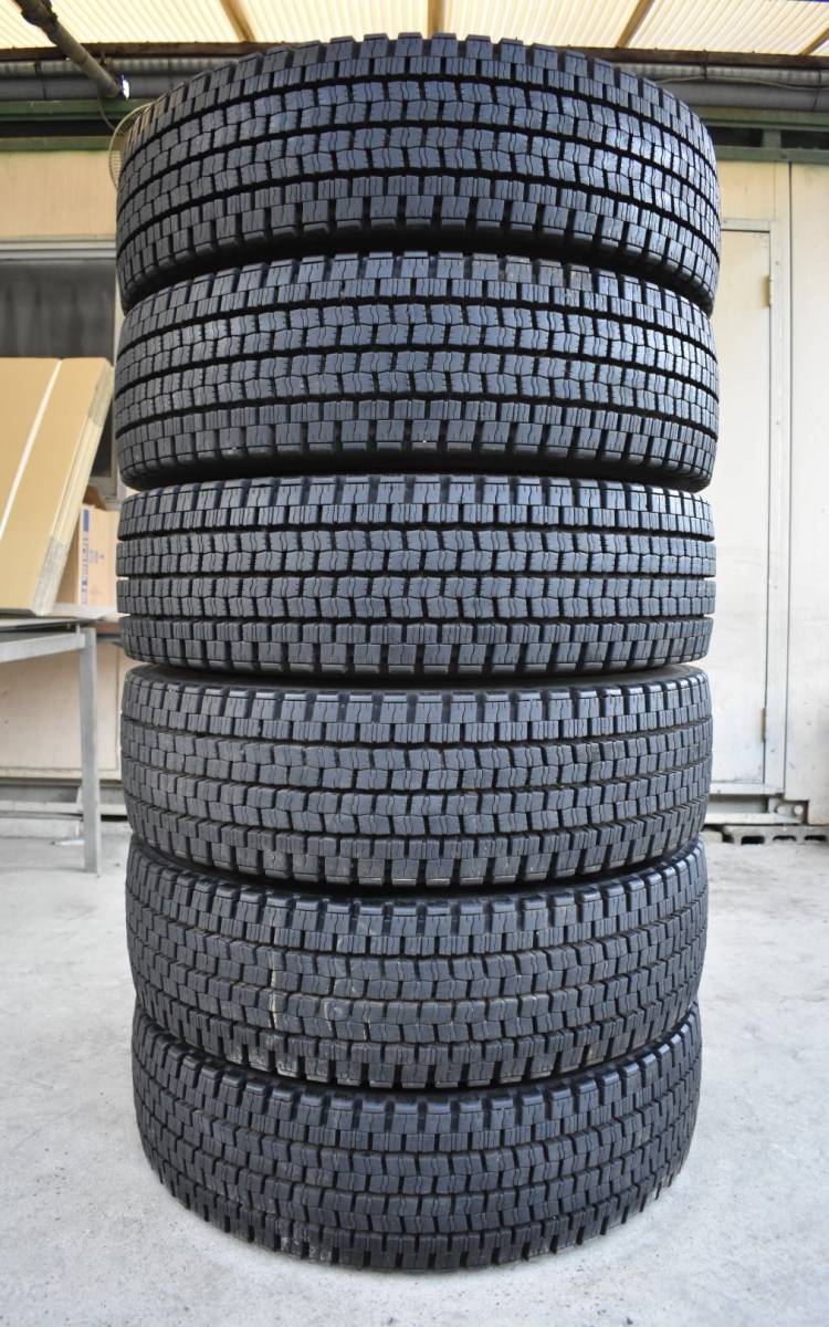 送料無料 245-80R17.5 DUNLOP スチールホイール付き DMEG 17.5×6.75 135 9TC 6穴 両面塗り直し _画像5