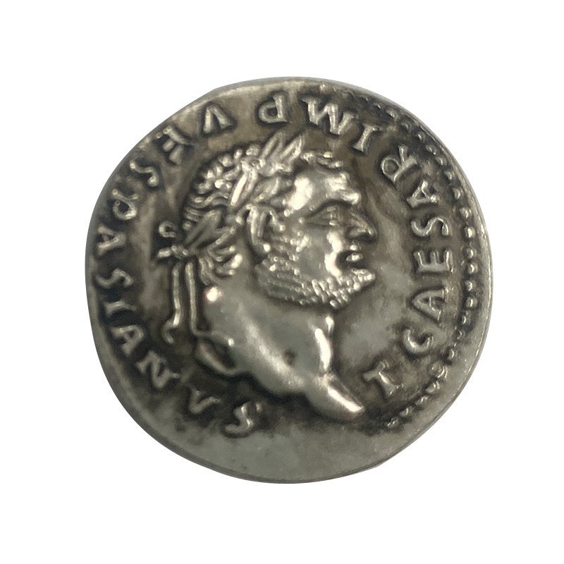 レプリカ ウェスパシアヌス 大鷲 古代ローマ 銀貨 硬貨 コイン アンティーク キーホルダーペンダントお守りなどに RM31_画像1