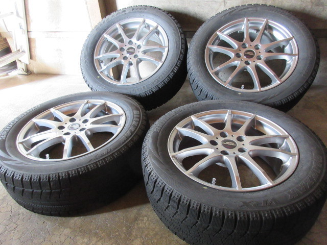 冬用set!! A-TECH SCHNEIDER (ガンメタ) (17x7+38 5H/114,3) (BS VRX) 225/55R17 10 アルファード カムリ MPV クラウン エスティマ 他にも _画像1