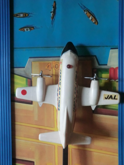 玩具おもちゃ飛行機●昭和40～60年 ＴＯＹＴＯＷＮ SHINSEI パイロットヒコウキ 通電確認済 箱付 231013の画像5