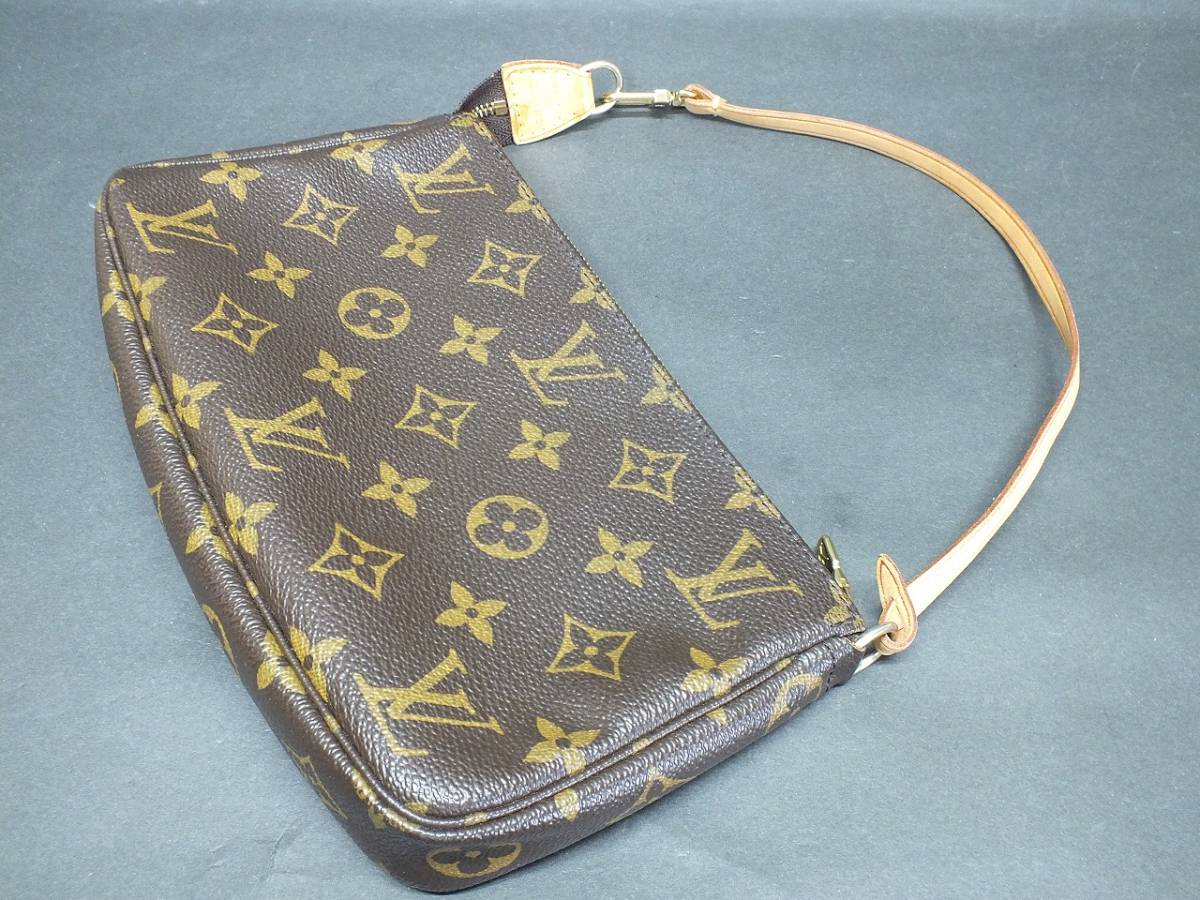 〇状態良好♪LOUIS VUITTON モノグラム ポシェットアクセソワール アクセサリーポーチ ハンドバッグ M51980 ルイヴィトン_画像2