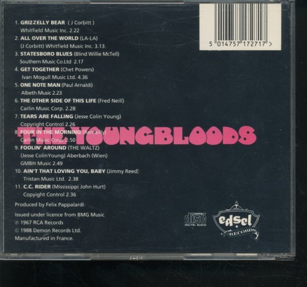 UK盤CD ヤングブラッズ The Youngbloods 製造国フランス_画像2