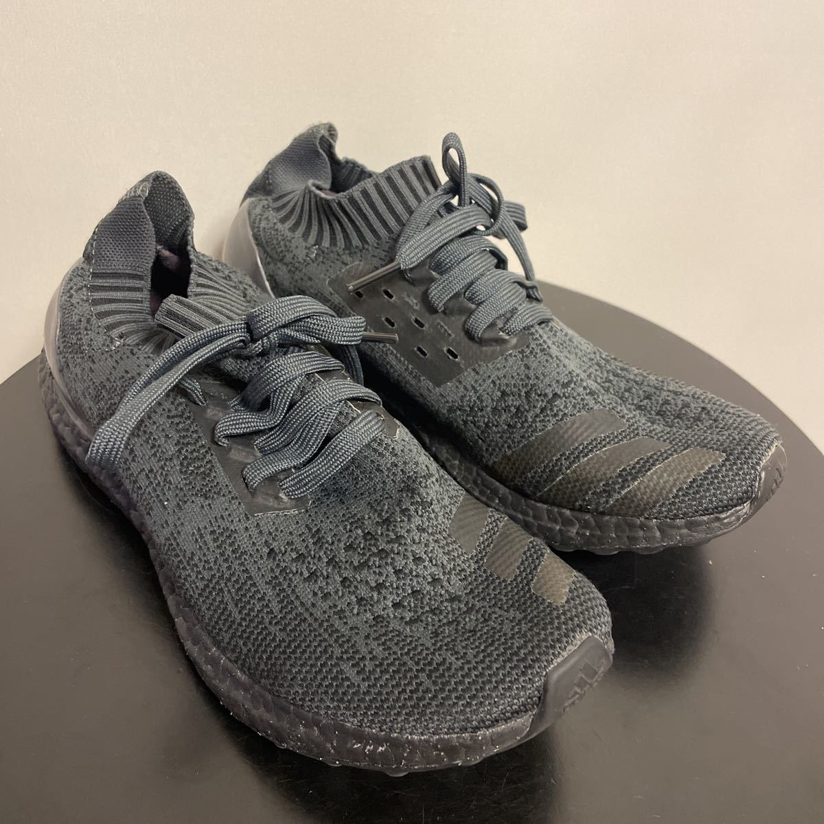 HA681 美品 adidas アディダス ultra boost 27.5cm アンケージド UNCAGED トリプルブラック BA7996_画像1