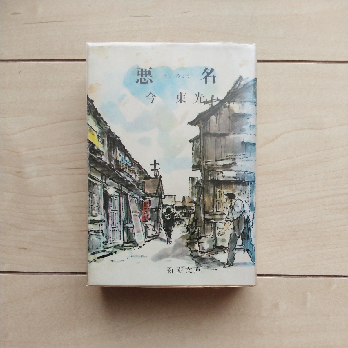 ■絶版新潮文庫『悪名』今東光著。装幀向井潤吉。昭和45年第10刷カバー。軽妙洒脱で義理人情に篤い大阪辯の習得には最適教材と思われます。