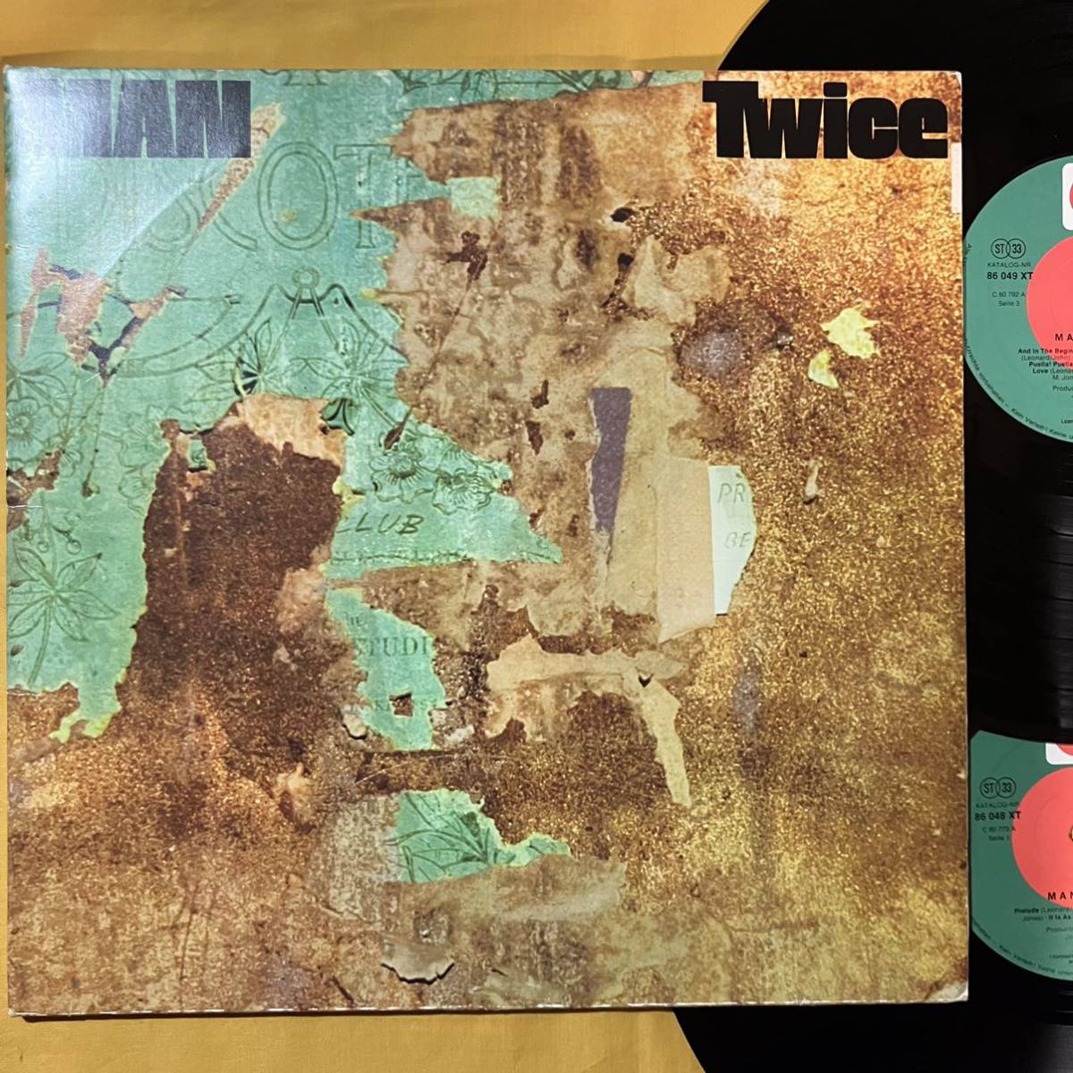 【SALE】10H プログレ 美盤 独盤 西ドイツ MAN / TWICE Pye Records 86050XBT LP レコード アナログ盤の画像1
