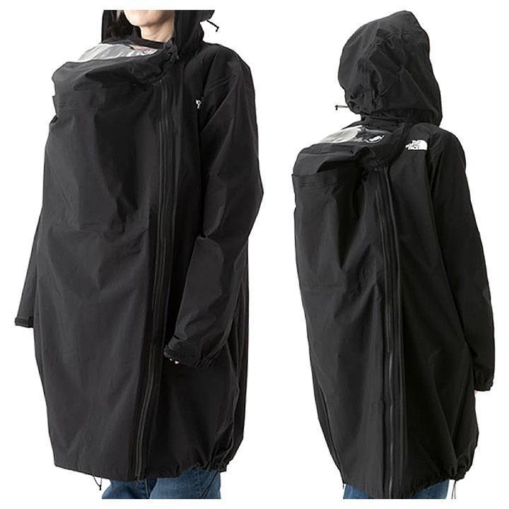 送料無料 M ●ノースフェイス MTY Pickapack Rain Coat マタニティ ユニセックス ピッカパック レインコート アウトドア 黒 NPM12110 K_画像2