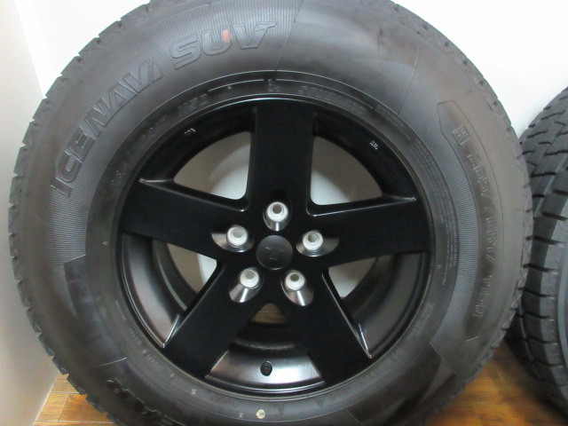 【送料無料・税込み】ダイワオートモビルズ TR 17in7.5J+38 5穴PCD127 GY ICENAVI SUV 265/70R17 ジープ JL/JK ラングラー_画像2