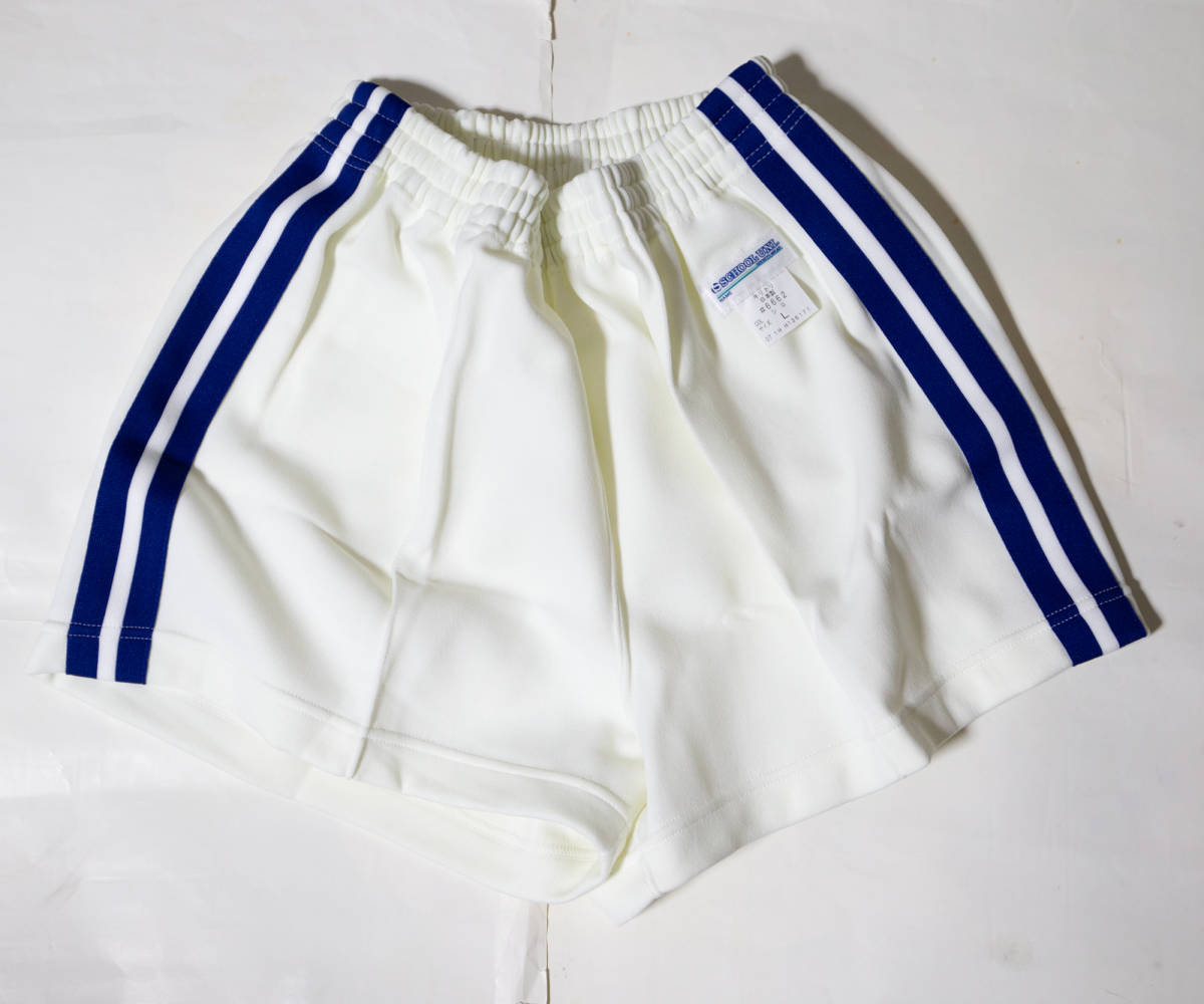 Yahoo!オークション - 体操服 スクールユニ ジャージ短パン 白 Yahoo!オークション - 体操服 スクールユニ ジャージ短パン 白
