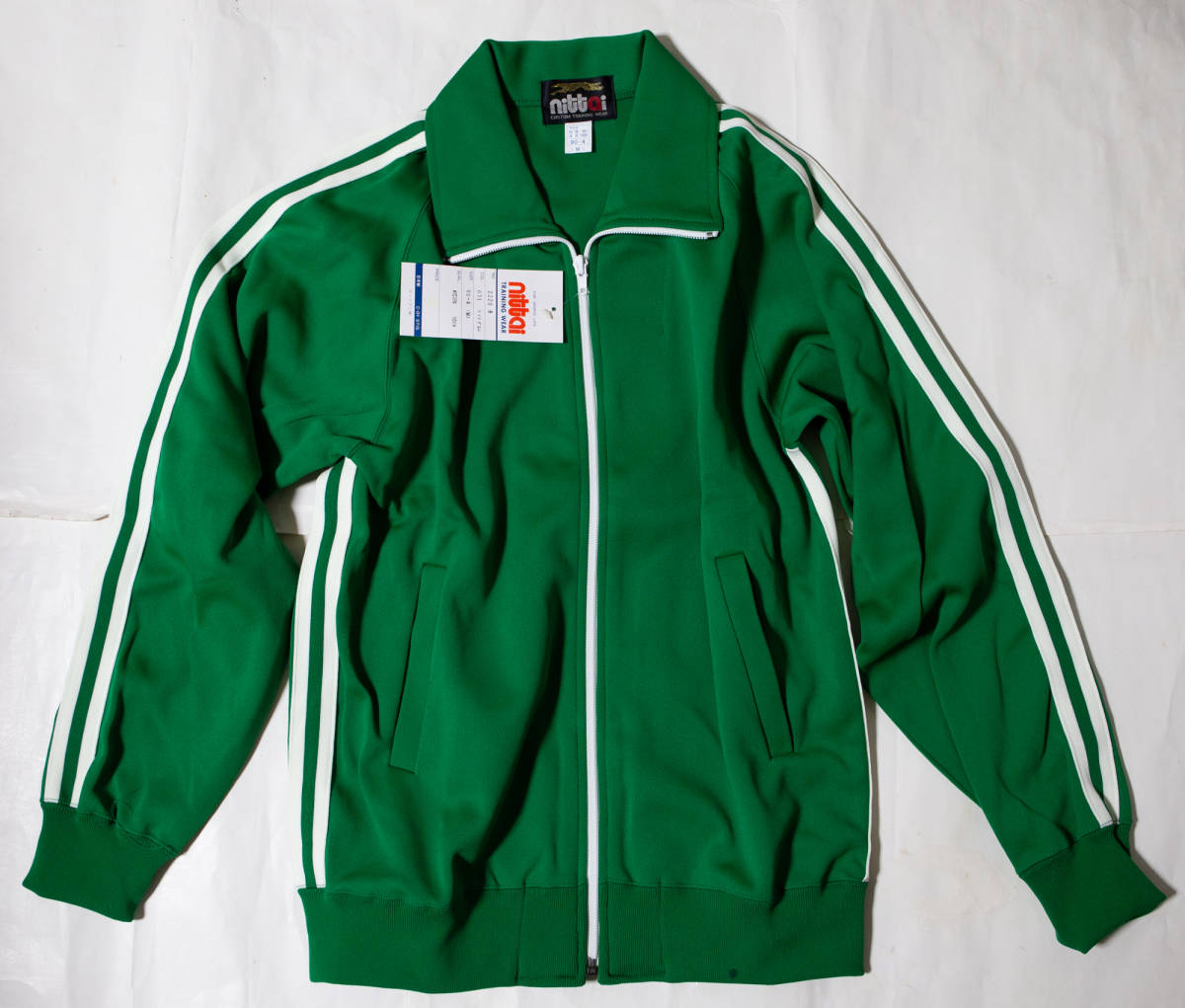 体操服 nittai ニッタイ 学校ジャージ上下 緑×白2本線 M 未使用 体操服 nittai ニッタイ 学校ジャージ上下 緑×白2本線 M 未使用