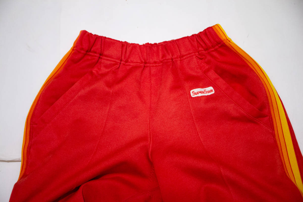ミズノ スーパースター ジャージ上下 白×赤 古着即決 オールド ミズノ スーパースター ジャージ上下 白×赤 古着即決 オールド