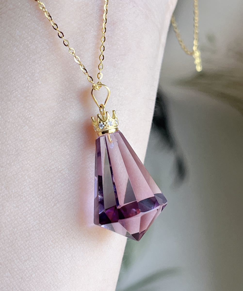 天然石 逸品アメジストs925（紫水晶）のネックレス（番号A3091）_画像3