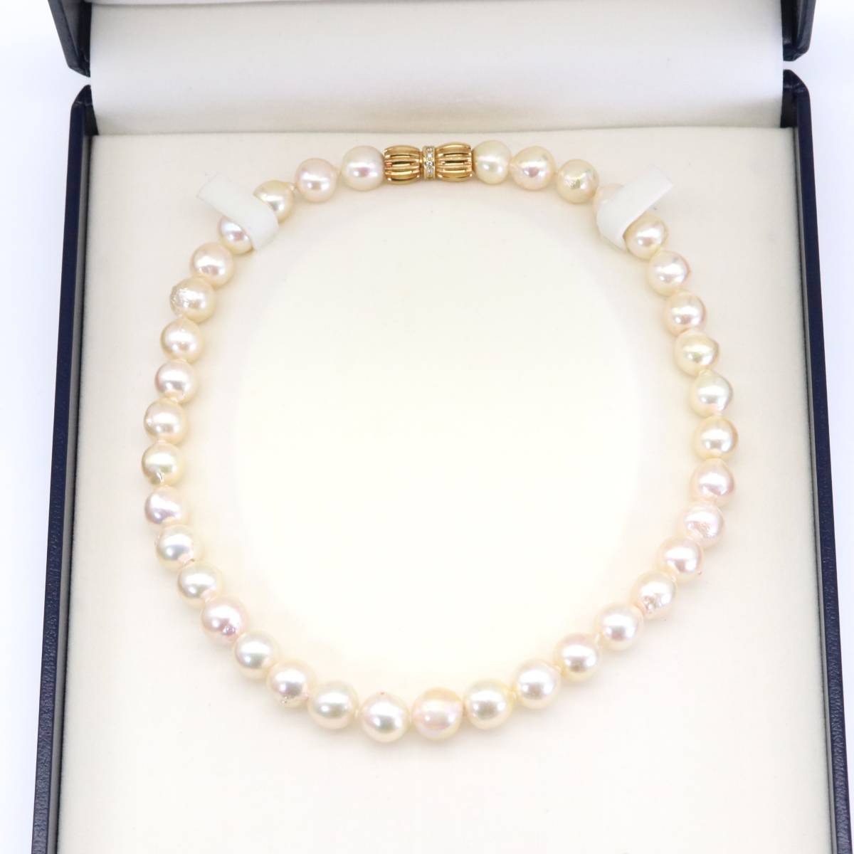 最高の品質の 9ｍｍ 真珠 パール ダイヤモンド K18 田崎真珠