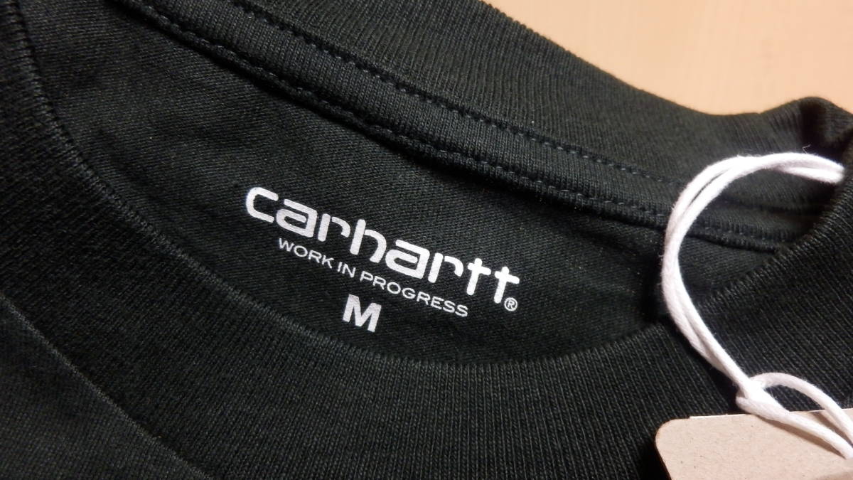 CARHARTT WIP American Script T-SHIRT アメリカンスクリプトTシャツ/長袖/カーハート オーガニックコットン IO29955/Dark Cedar/M 新品_画像6