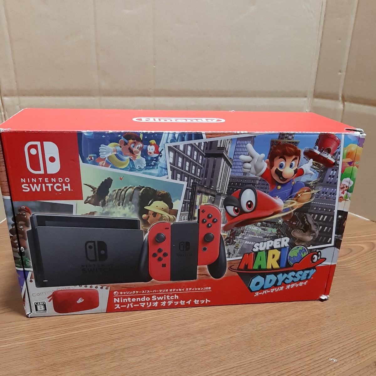 ニンテンドー 任天堂 スイッチの箱 外箱  空箱のみ 本体なし Nintendo Switch スーパーマリオ オデッセイ セットの箱の画像1