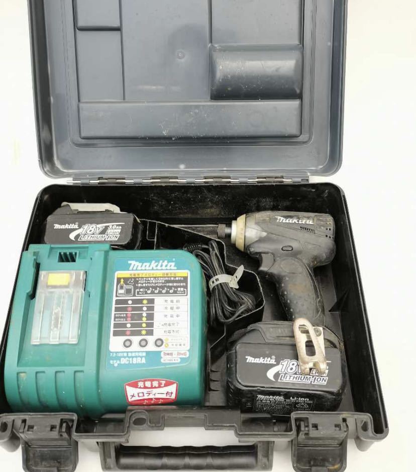 中古 動作確認済み マキタ 充電式インパクトドライバ TD145D 18V 黑