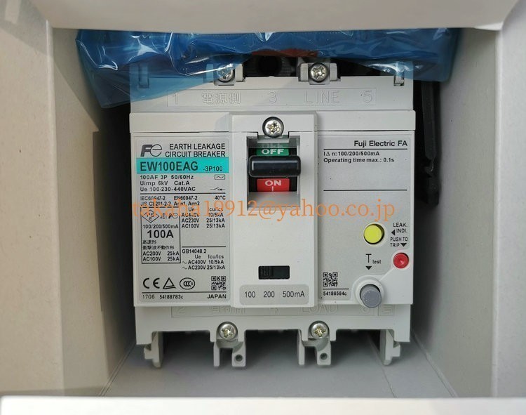 ヤフオク! - ◇【新品!】富士電機 漏電遮断器 EW100EAG 3P