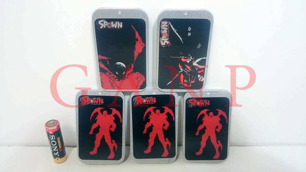 SPОWN OIL LIGHTER /SPОWN オイルライター 全5種 まとめて5個セット 新品・未開封品(内袋) ※専用スライドケース付き! ※現品限り!
