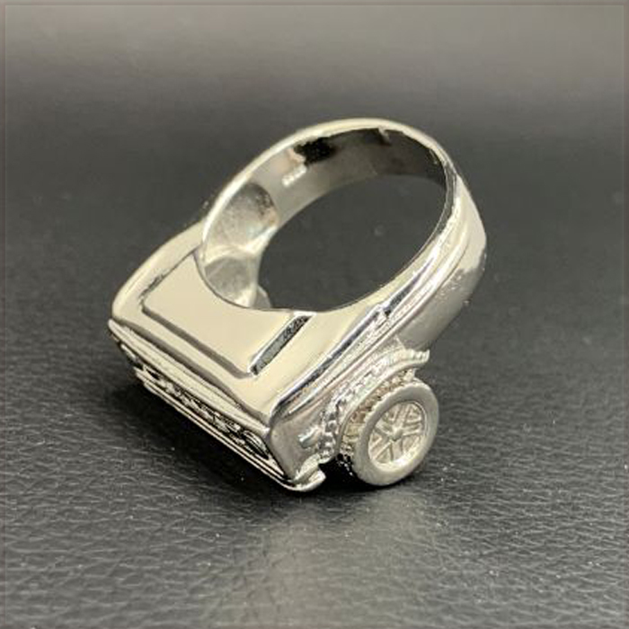 [RING] 925 Silver Plated FORD BRONCO フォード ブロンコ アメ車 4WD SUV トラック フロント デザイン シルバー リング 20号_画像2