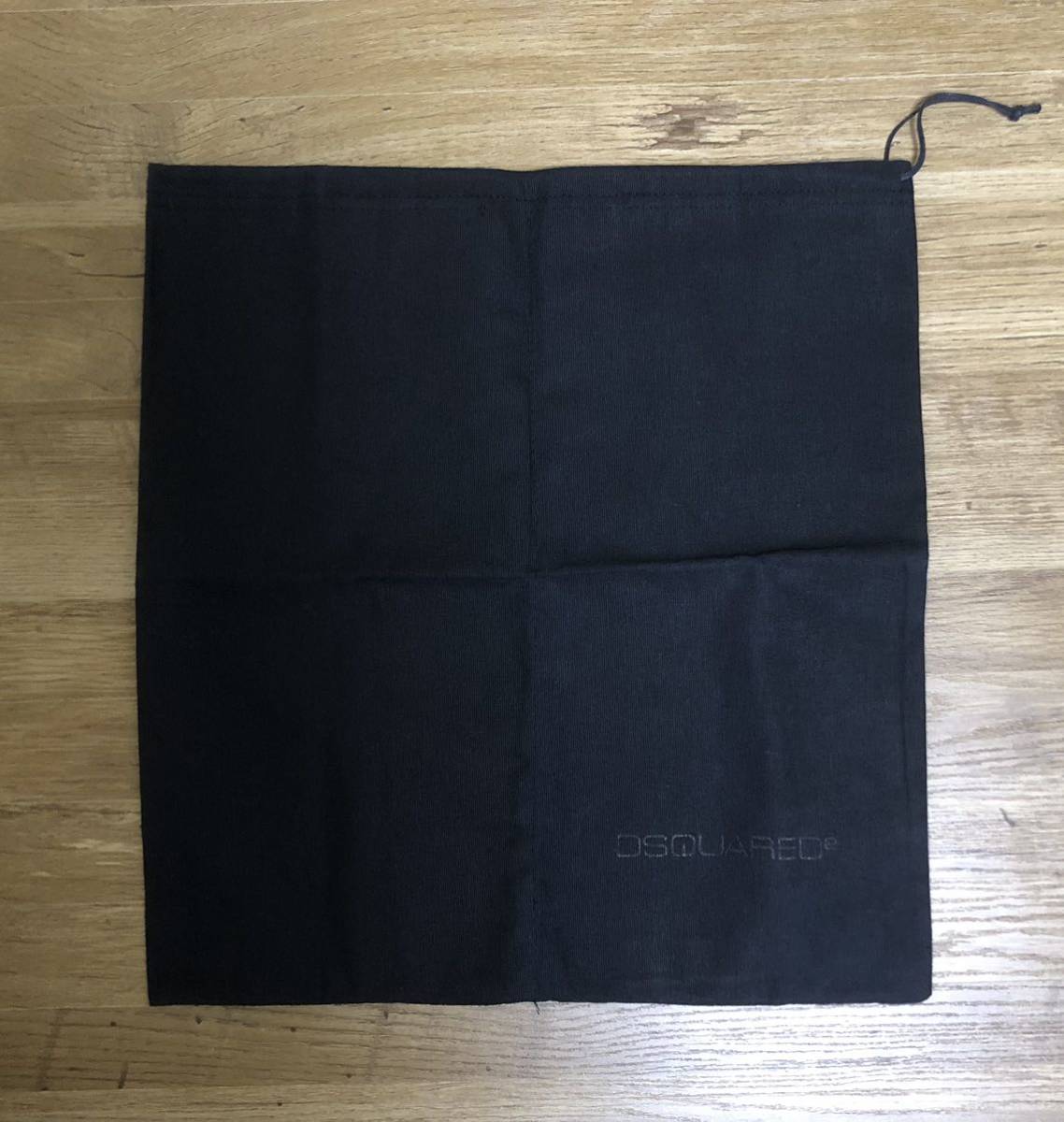 DSQUARED★ディースクエアード★巾著★ブラック★約橫38×縦41cm