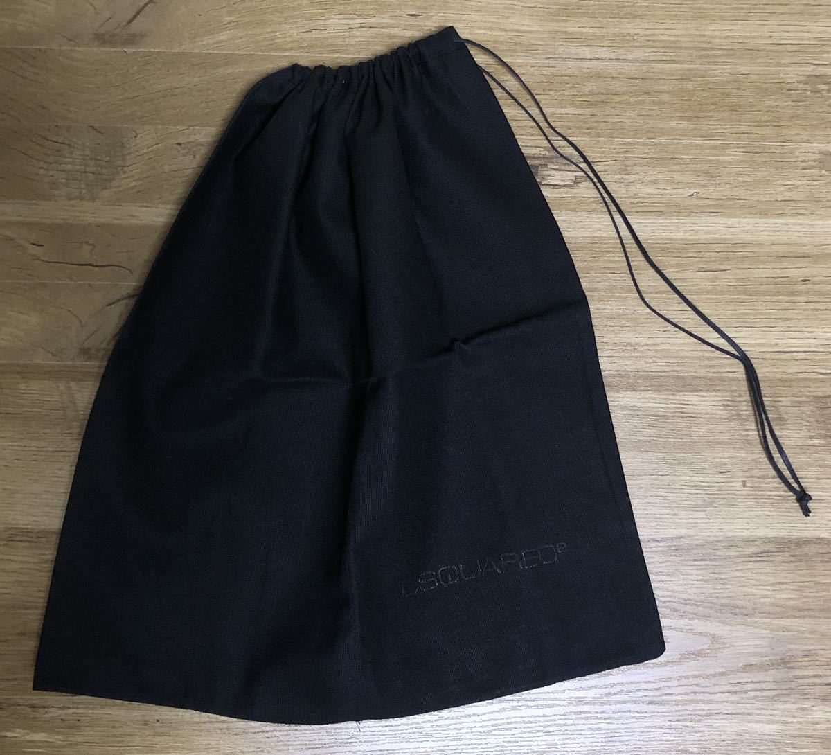 DSQUARED★ディースクエアード★巾著★ブラック★約橫38×縦41cm