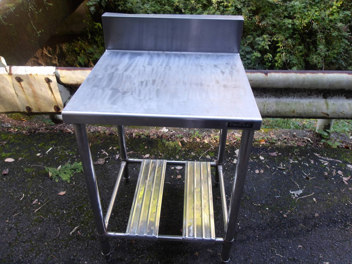 値頃 業務用 作業台バックガード付 W600×D600×H800(mm)BG150×60(mm) 作業台 値頃 業務用 作業台バックガード付 W600×D600×H800(mm)BG150×60(mm) 作業台