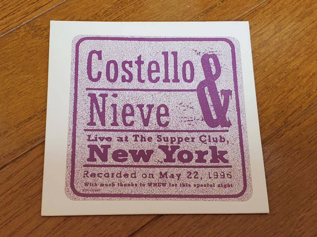 (CD) Costello & Nieve●コステロ & ナイーヴ / Live At The Supper Club, New York_画像1