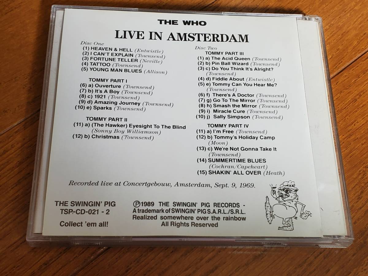 (2CD) The Who●ザ・フー / Live In Amsterdam TSP_画像2