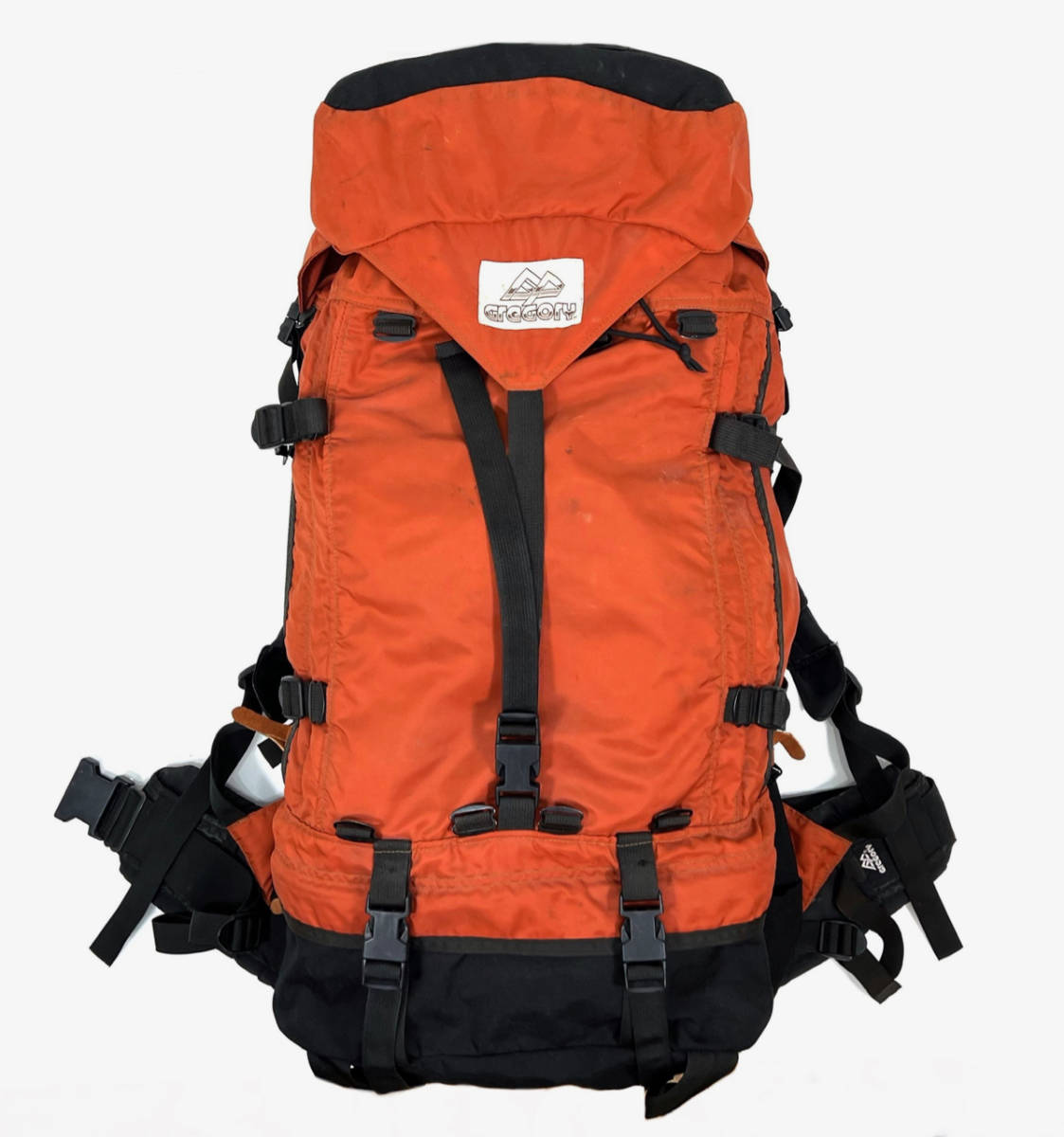 希少茶タグ 1980s GREGORY Backpack 約75L Orange ヴィンテージ グレゴリー 大型バックパック リュック 登山 キャンプ 旅行 アウトドア