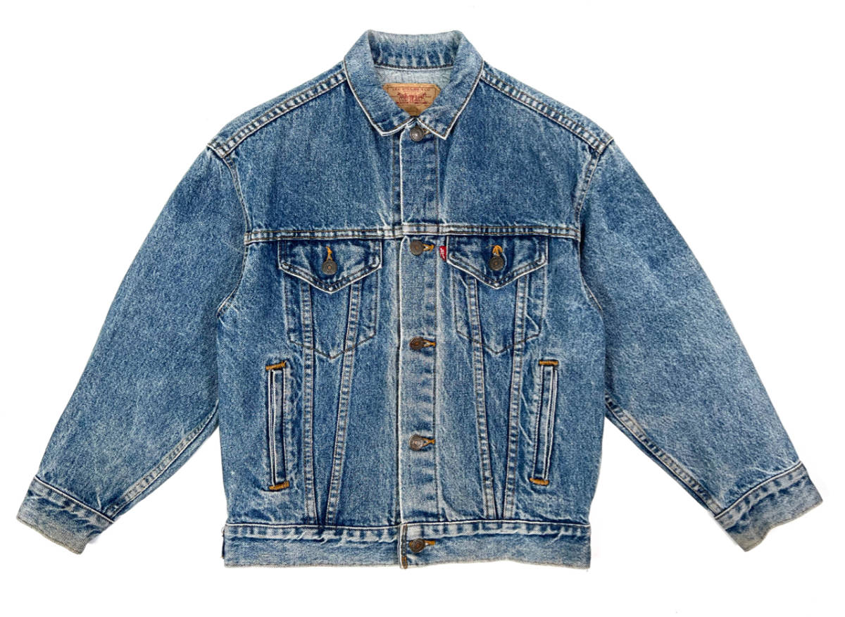 USA製 1987 LEVI'S 57508-0218 M Indigo 80s ヴィンテージ デニムジャケット Gジャン インディゴ_画像1