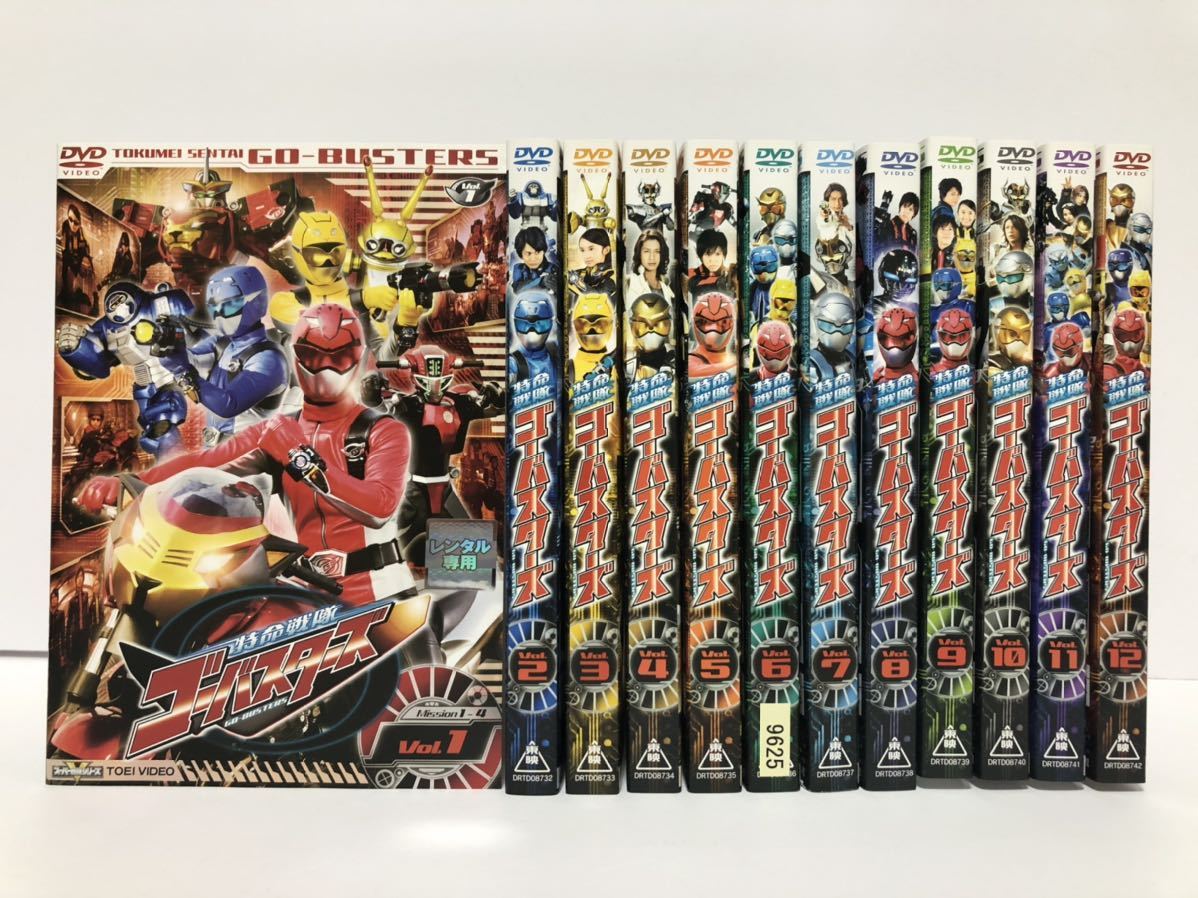 【全巻】特命戦隊ゴーバスターズ 全12巻 DVD / レンタル落ち_画像1