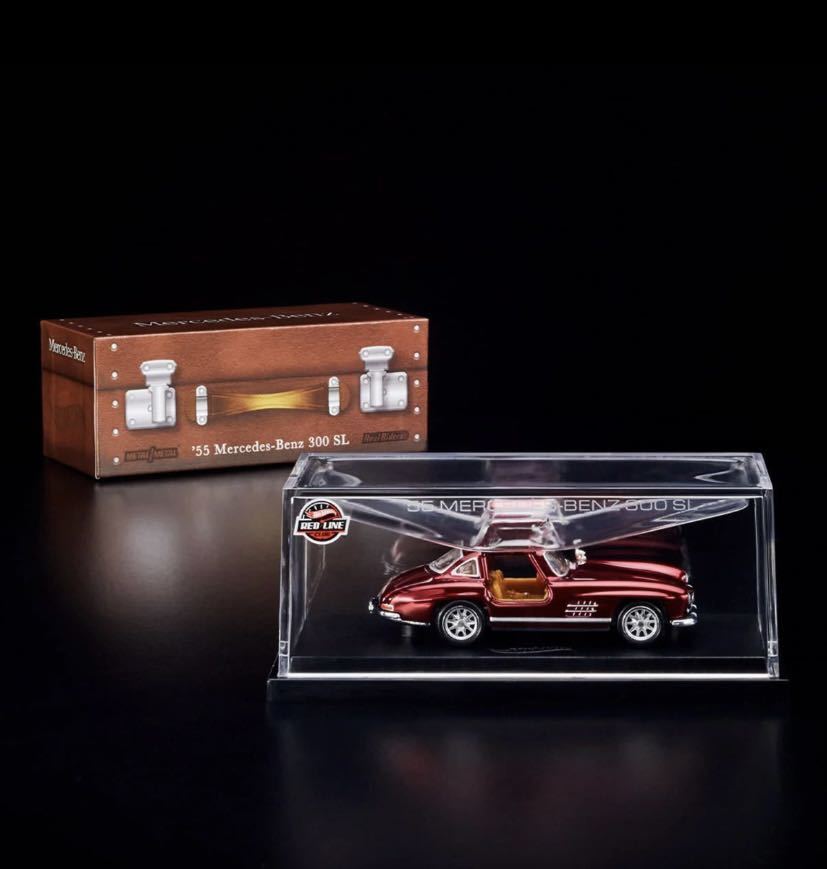 海外RLC会員限定 日本発売なし ホットウィール Hot Wheels 1955 Mercedes-Benz 300 SL メルセデスベンツ Oxblood スペクトラフレイム ZAMAC_画像1