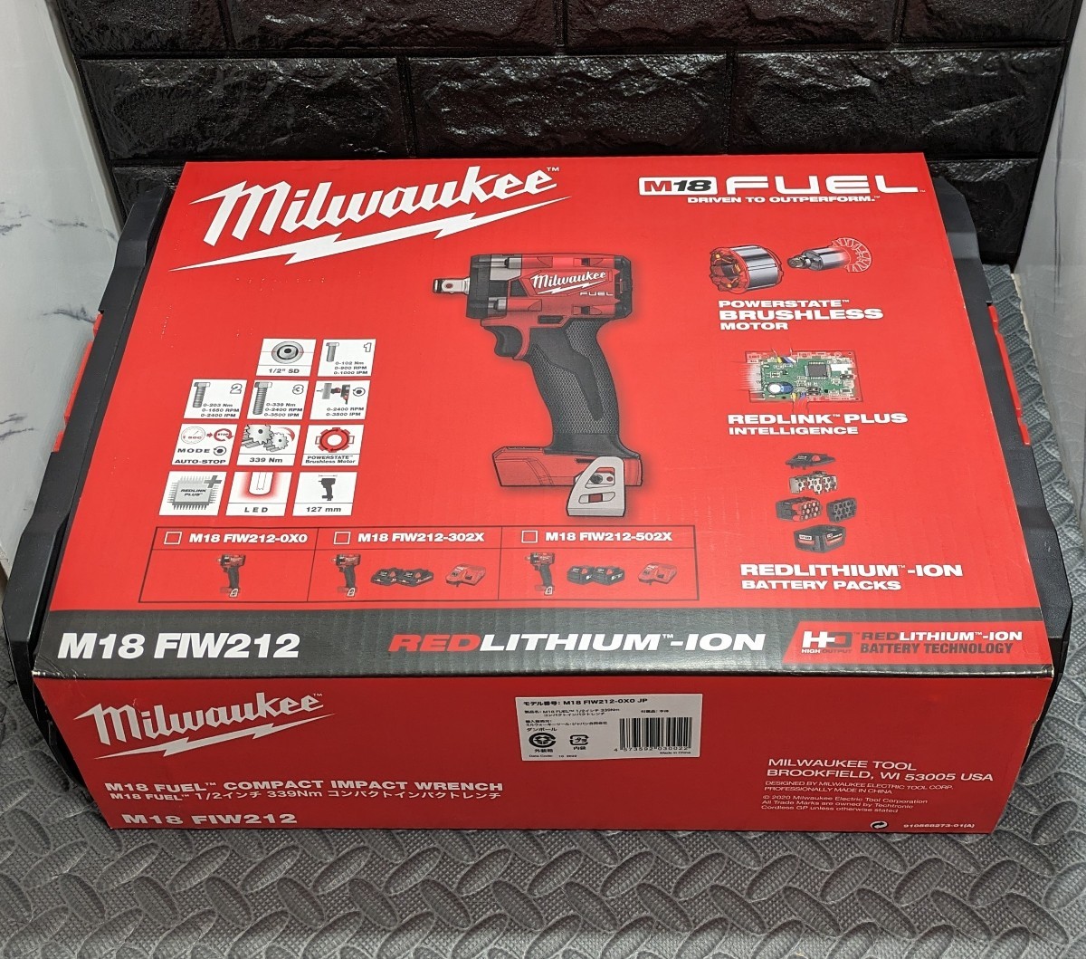 ミルウォーキーツール【Milwaukee】M18 FUEL 1/2インチ 339Nm インパクトレンチ（本体のみ）M18 FIW212-0X0 JP新品未使用★在庫あり_画像1