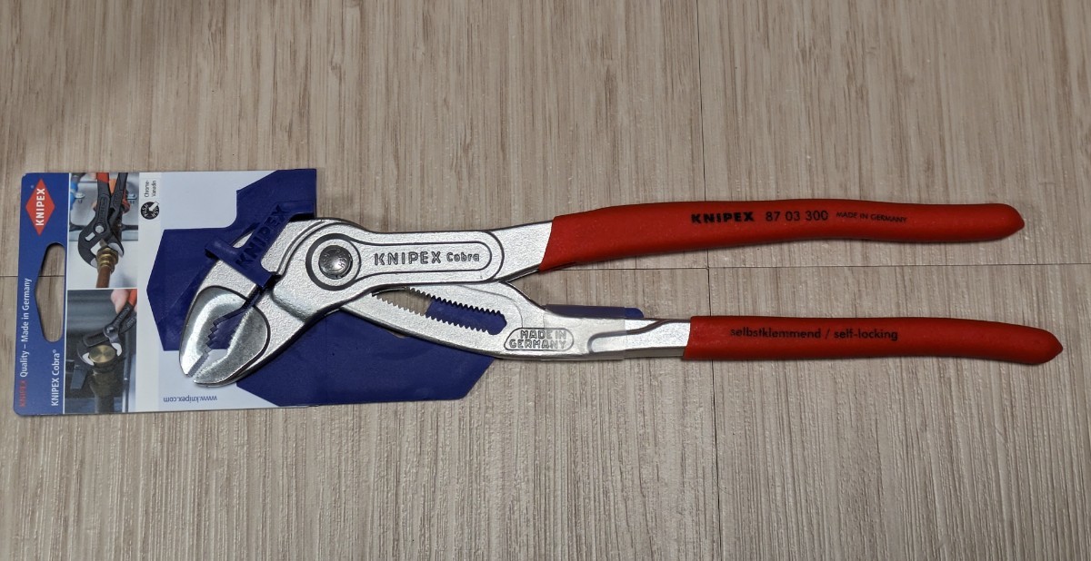 クニペックス【KNIPEX】300㎜コブラ8703-300（SB）ウォーターポンププライヤー 新品未使用★在庫あり_画像2