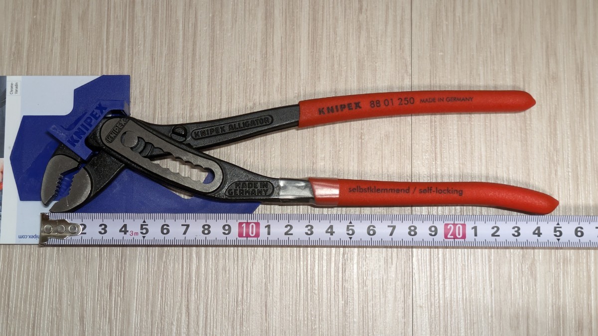 クニペックス【KNIPEX】250㎜　8801-250（SB）アリゲーターウォーターポンププライヤー　新品未使用★在庫あり_画像1