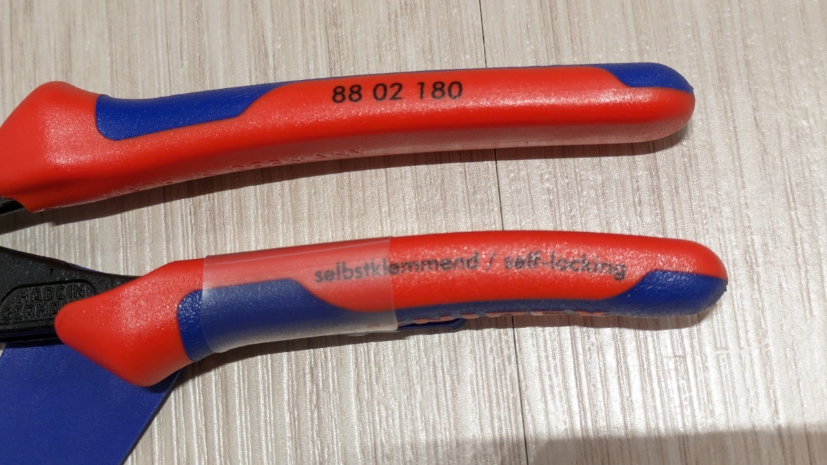 クニペックス【KNIPEX】180㎜　8802-180（SB）アリゲーターウォーターポンププライヤー　新品未使用★在庫あり_画像2