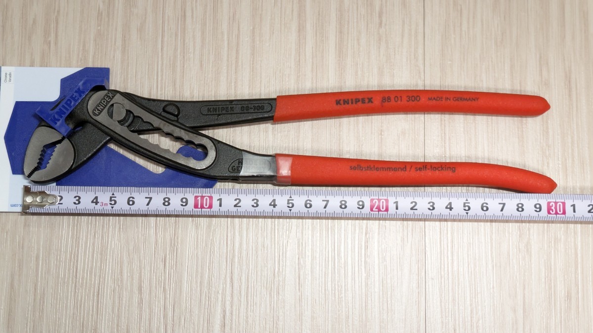 クニペックス【KNIPEX】300㎜　8801-300（SB）アリゲーターウォーターポンププライヤー　新品未使用★在庫あり