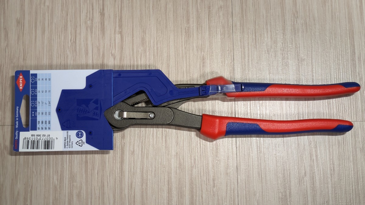 クニペックス【KNIPEX】300㎜8702-300（SB）コブラウォーターポンププライヤー　新品未使用★在庫あり_画像5