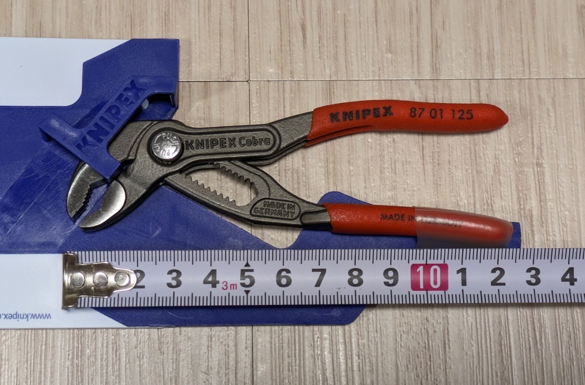 クニペックス【KNIPEX】125㎜8701-125（SB）コブラウォーターポンププライヤー　新品未使用★在庫あり_画像1