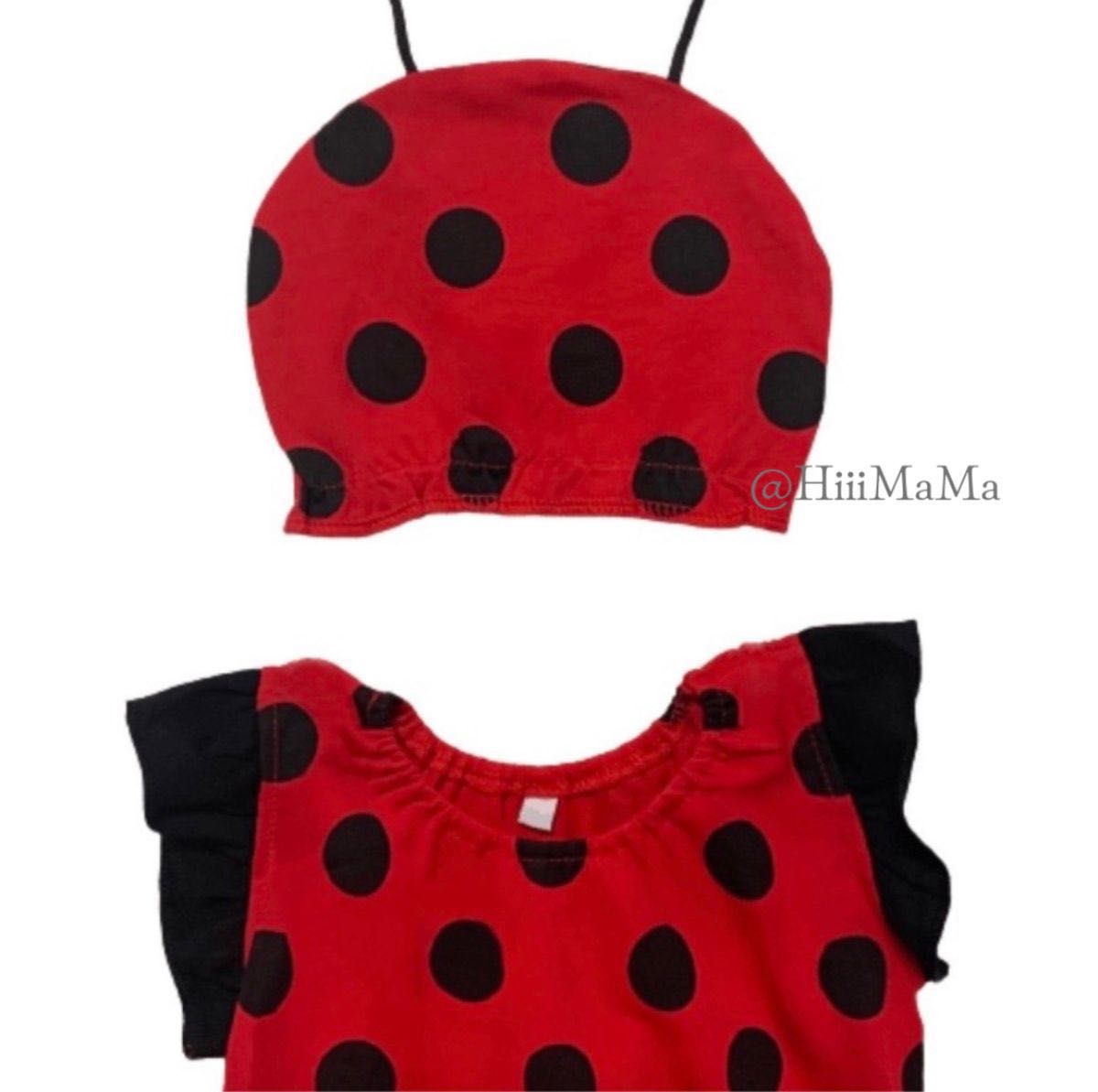 新品 てんとうむし てんとう虫 ロンパース ベビー おむつ 新品 てんとうむし てんとう虫 ロンパース ベビー おむつ