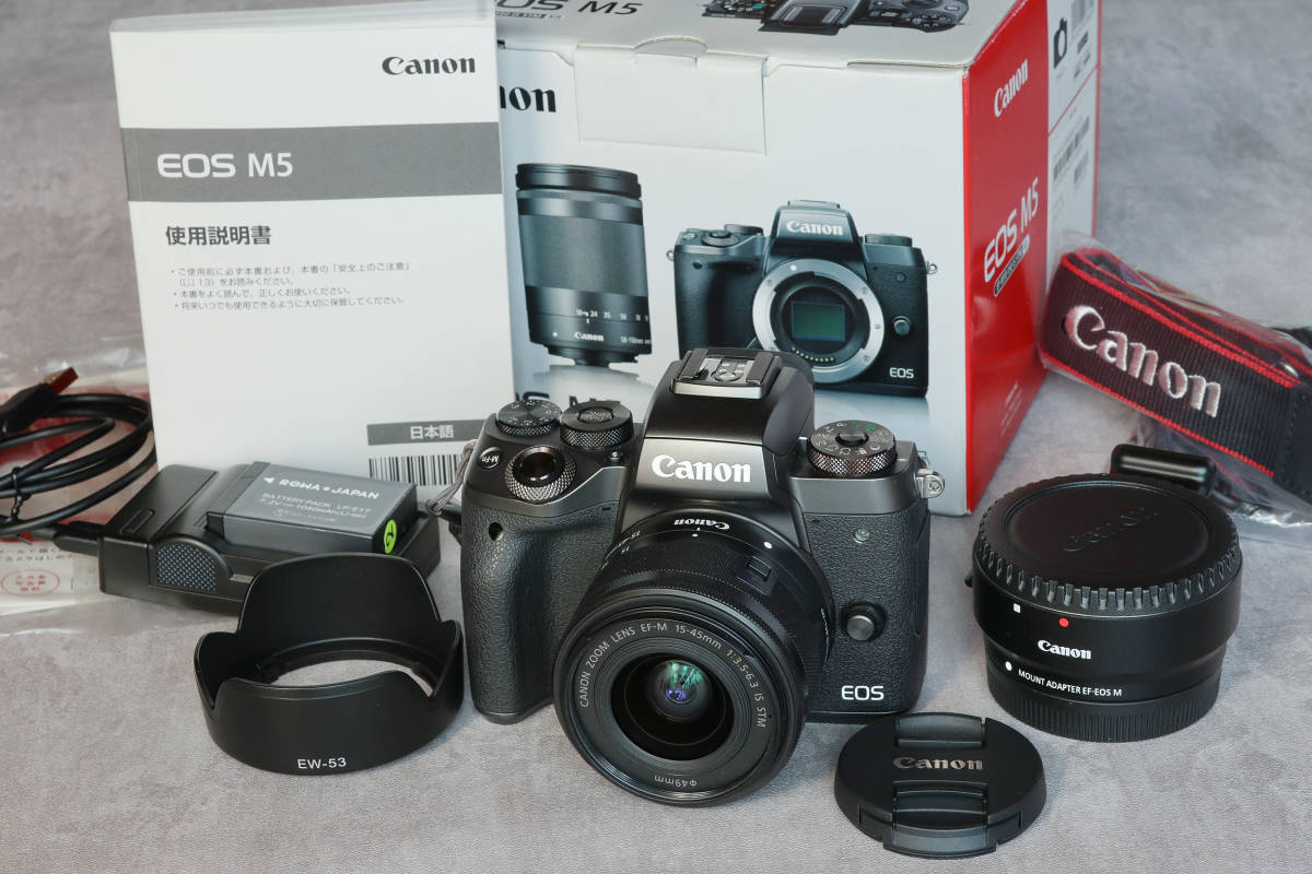 人気定番の ☆Canon キヤノン Mマウントアダプター付☆ EF-EOS STM. IS